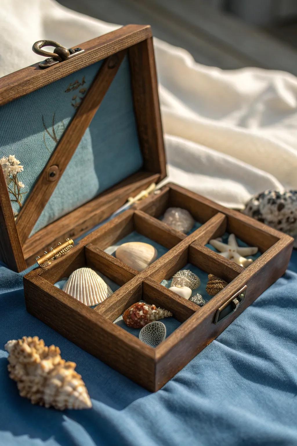 Celebrate craftsmanship with this artistic display box, perfect for showcasing your treasured collectibles.