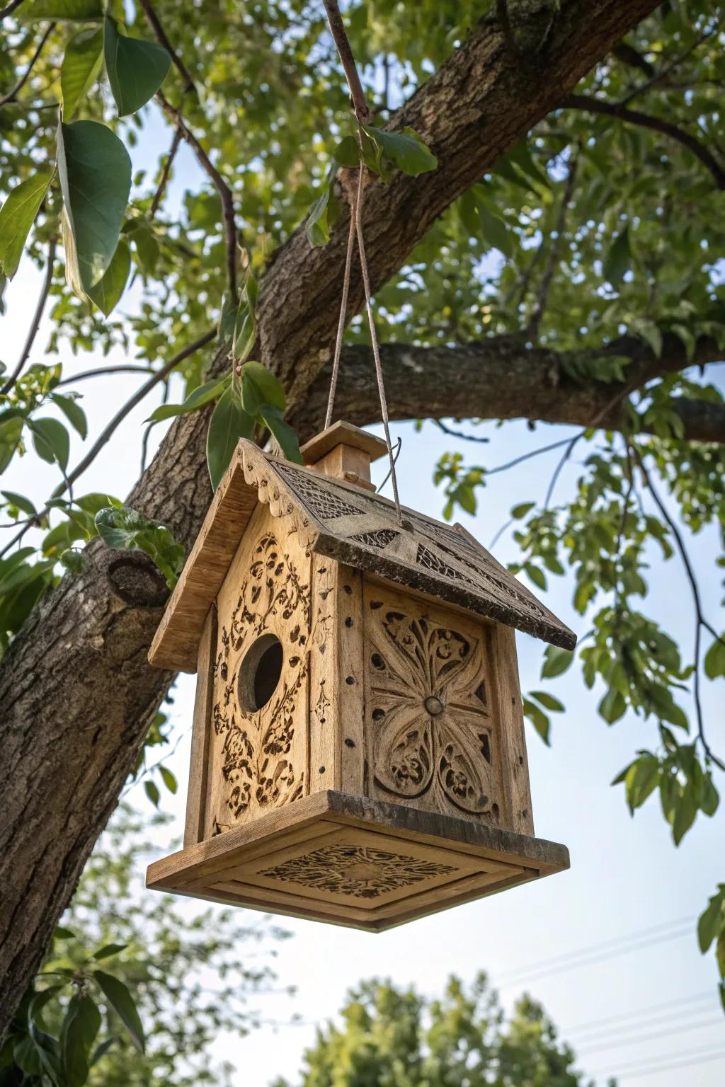 Invite wildlife into your garden with a beautifully crafted birdhouse.