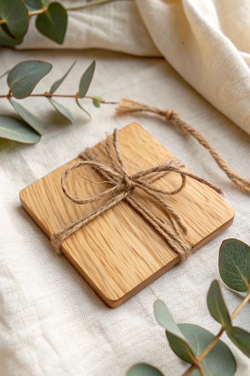 Elevate your gift-giving with handcrafted wooden tags, where rustic meets elegance.