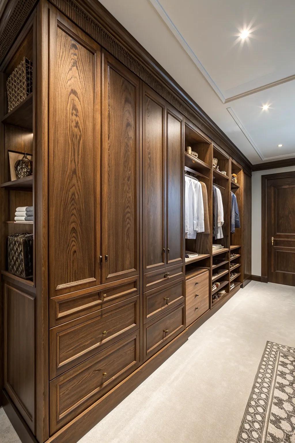 Elevate your space with the timeless elegance of wood walls—transforming function into luxury.