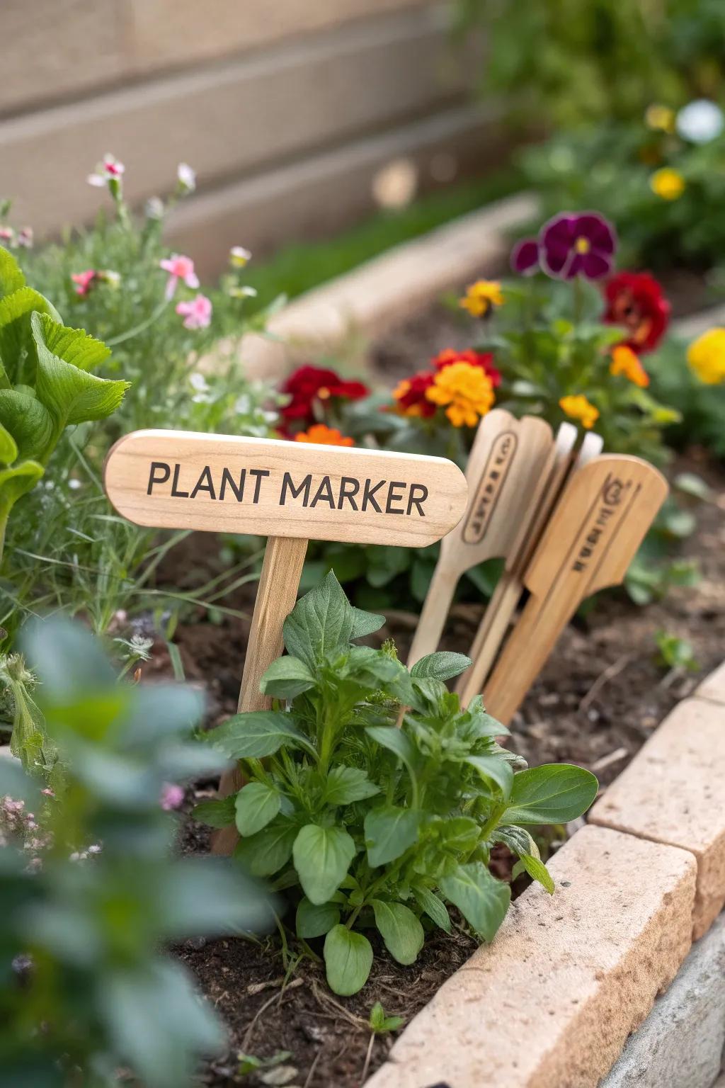 Engraved plant markers bring both order and charm to your garden.