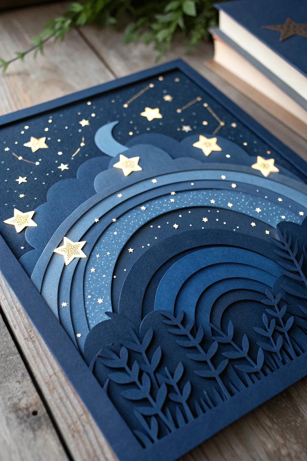 Escape into your own handcrafted night sky, where artistry meets tranquility.