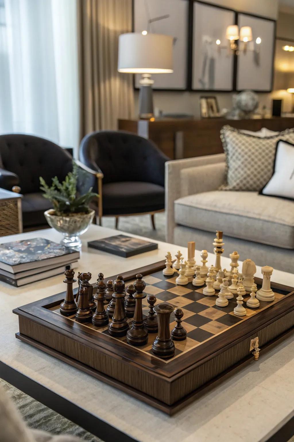 A sophisticated chess set is a timeless gift for strategic minds.