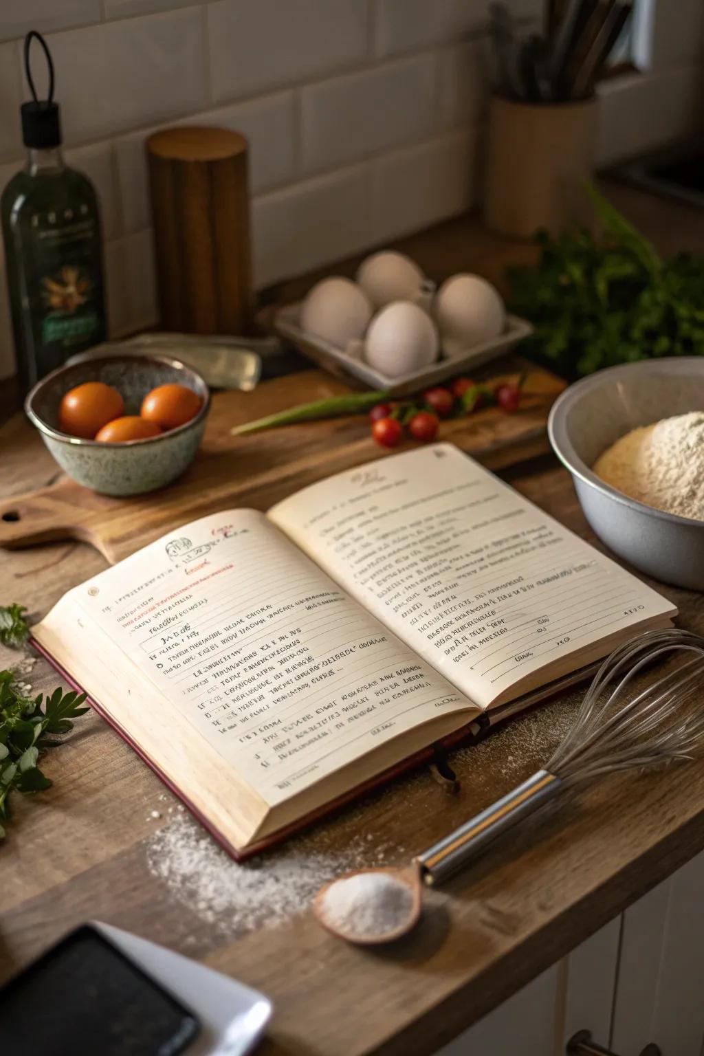 Cook up family traditions with a personalized recipe book.