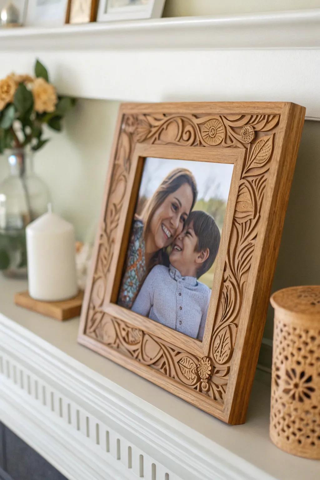 Capture memories with a custom photo frame.