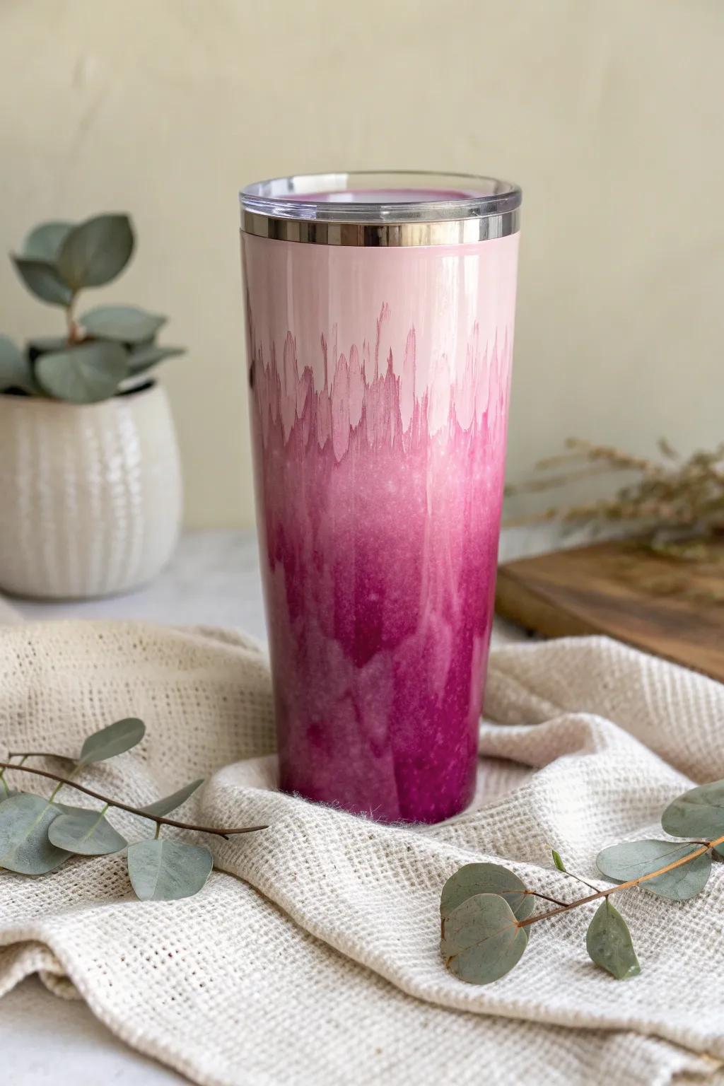 Sip in style with this ombre elegance – where sunrise hues meet Scandinavian minimalism.