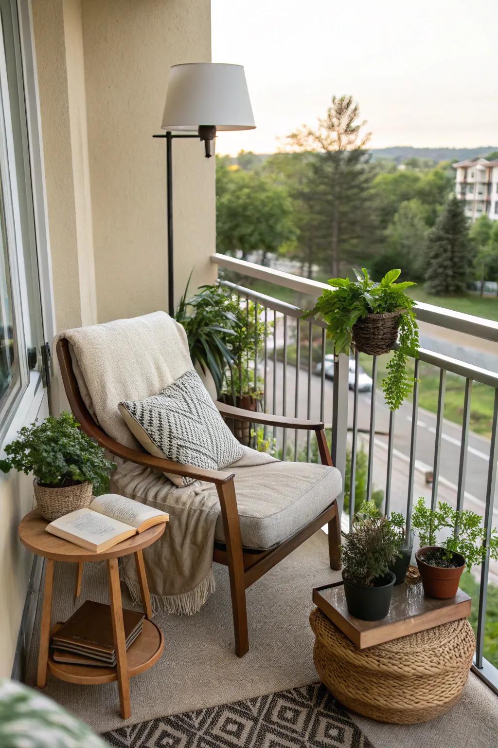 Create a nook for relaxation and reflection.