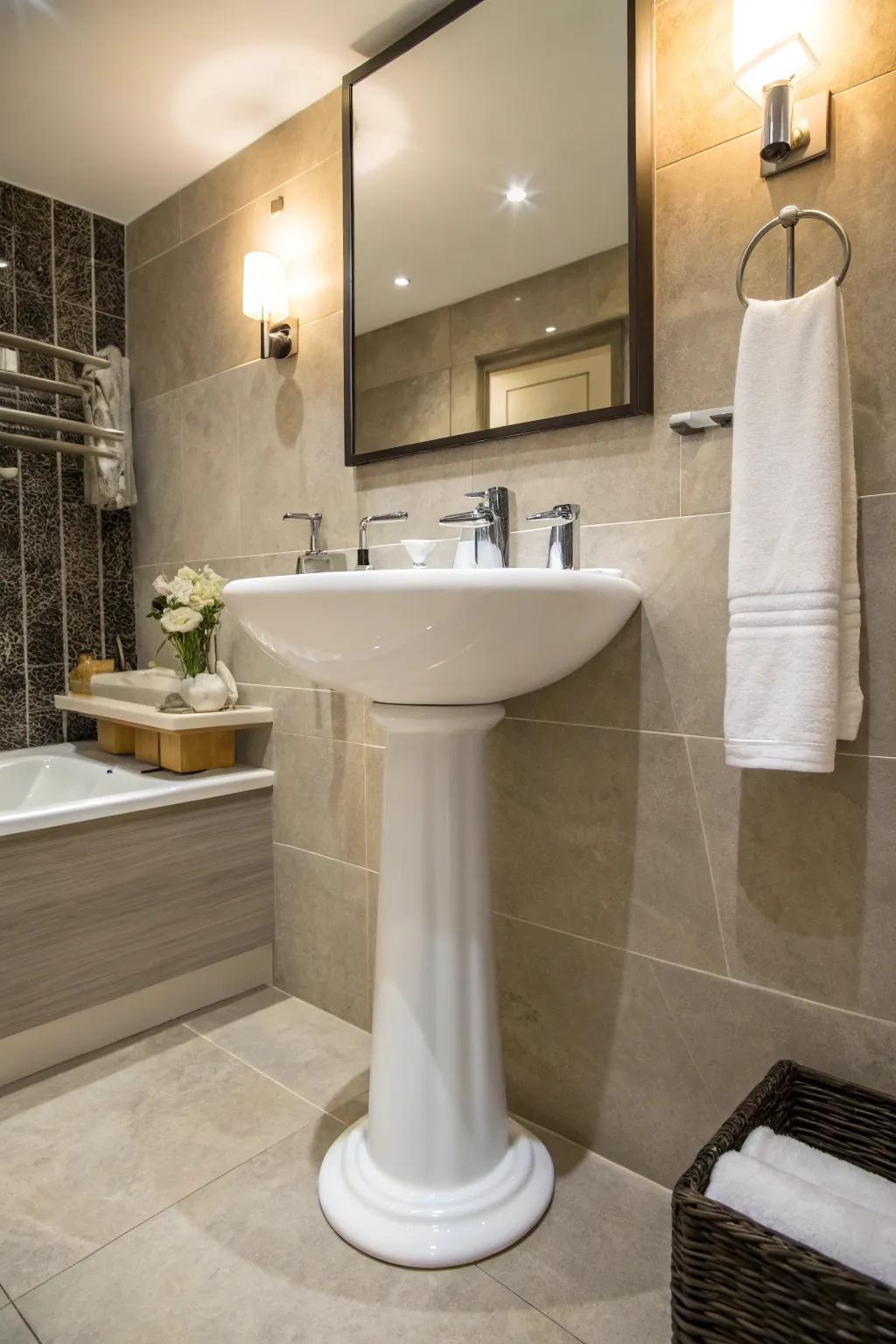 21 Stylish Bathroom Ideas With Pedestal Sinks
