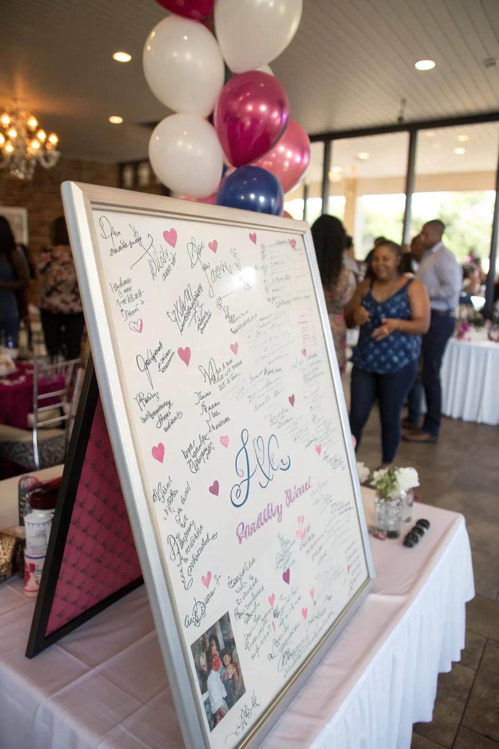 Keep memories alive with a custom sign board.