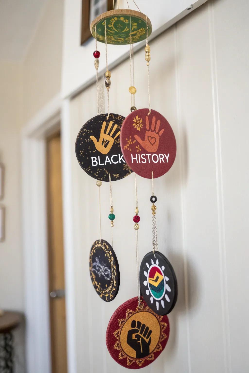 Celebrate Black History with a stunning historic timeline mobile—where art meets legacy in a dance of color and craftsmanship.
