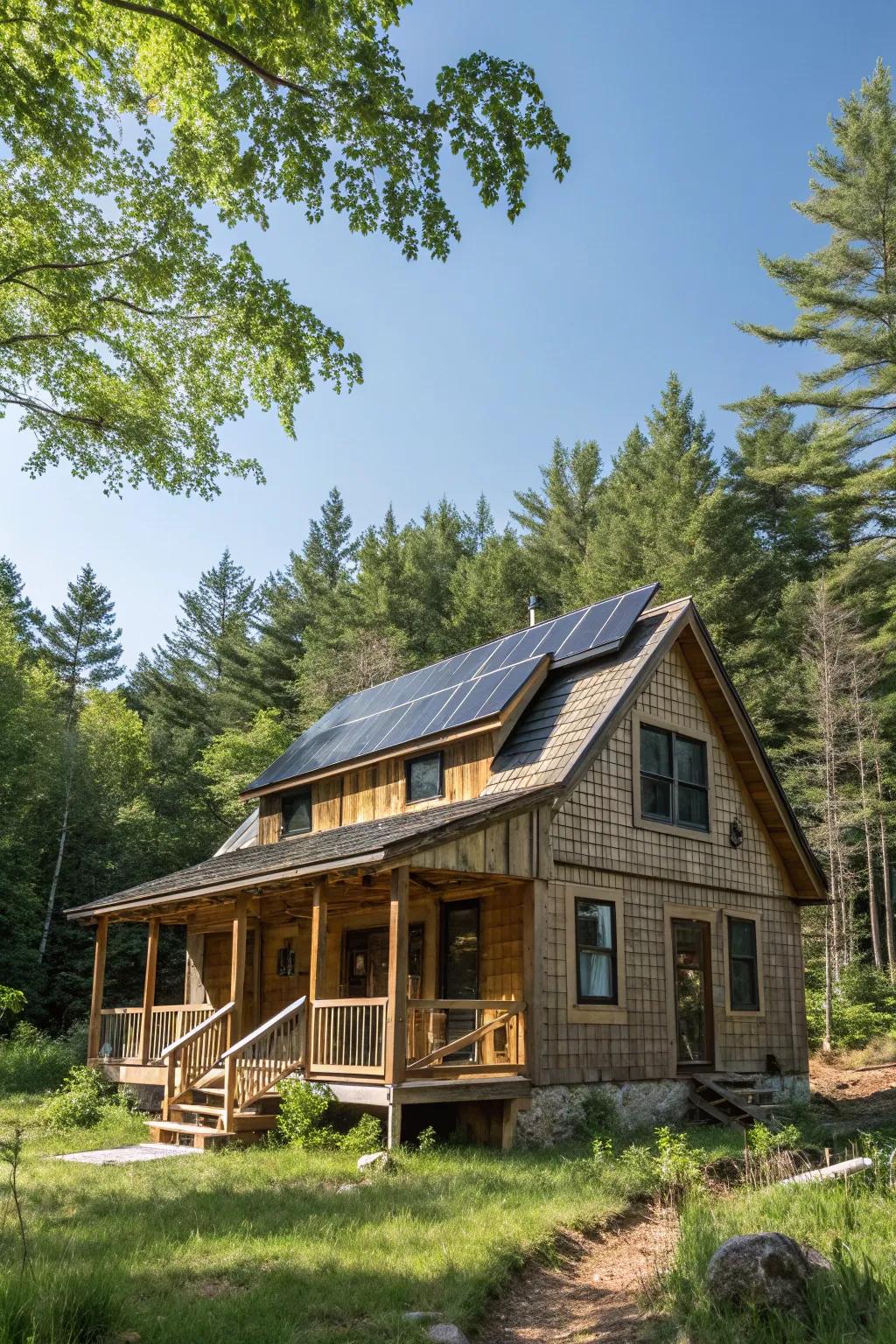 Sustainable materials for an eco-friendly cabin