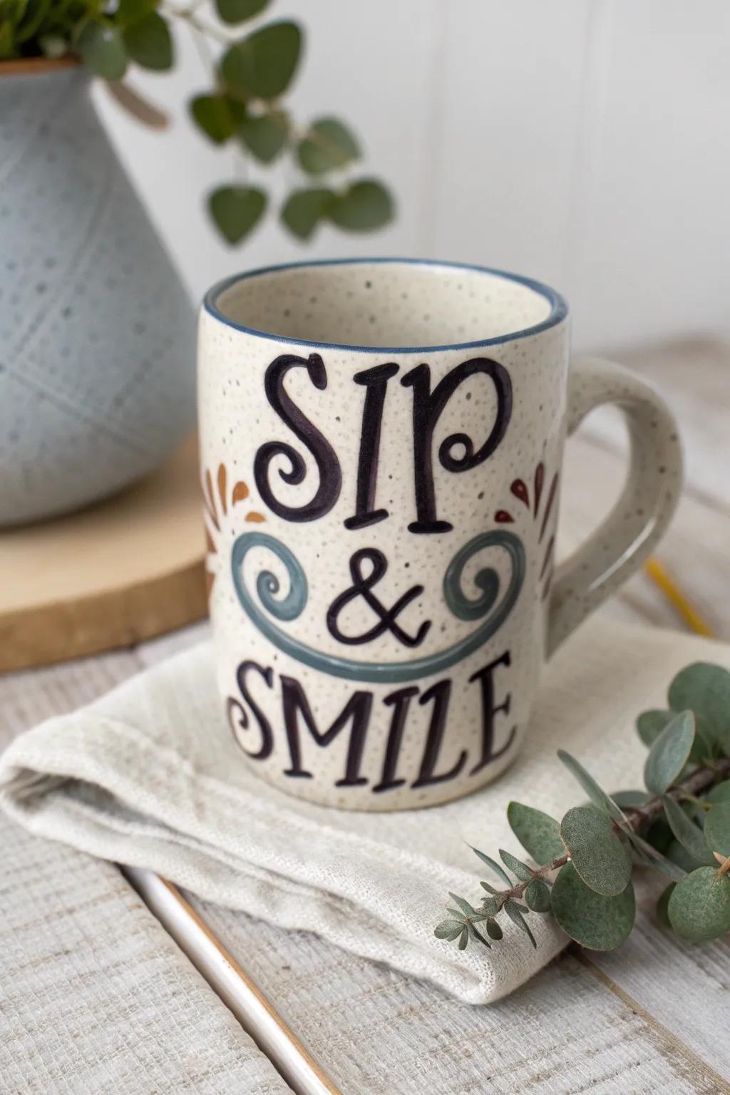 Start your day with a smile and a sip from a mug that speaks to you.