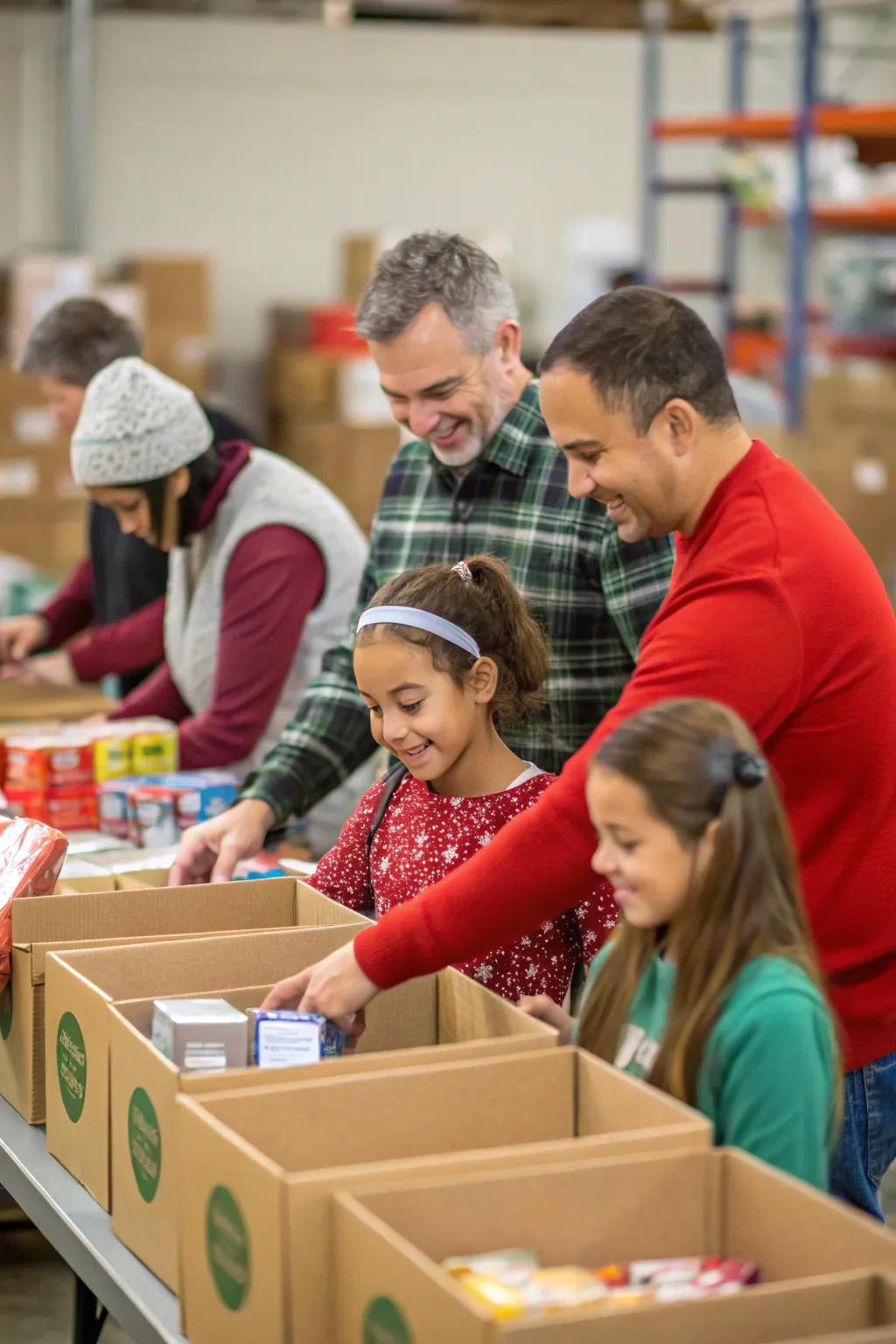 Volunteering as a family brings the spirit of giving to life.