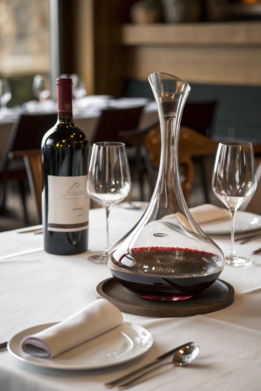 A wine decanter that elevates any dinner.