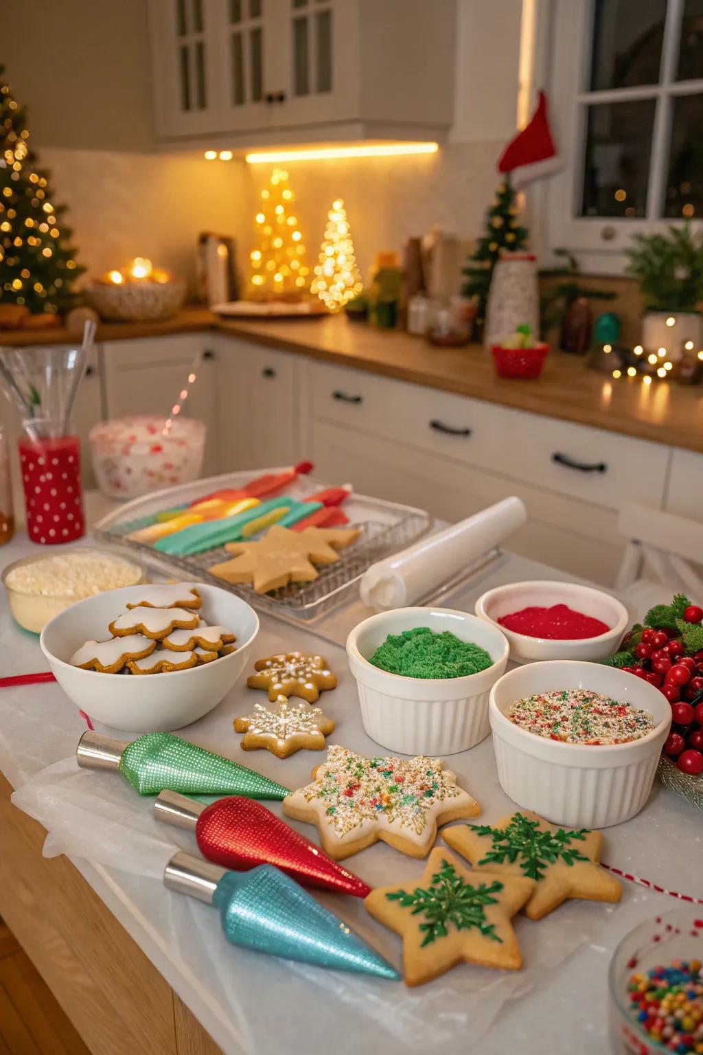 Unleash your creativity with a Christmas Cookie Decorating Contest.