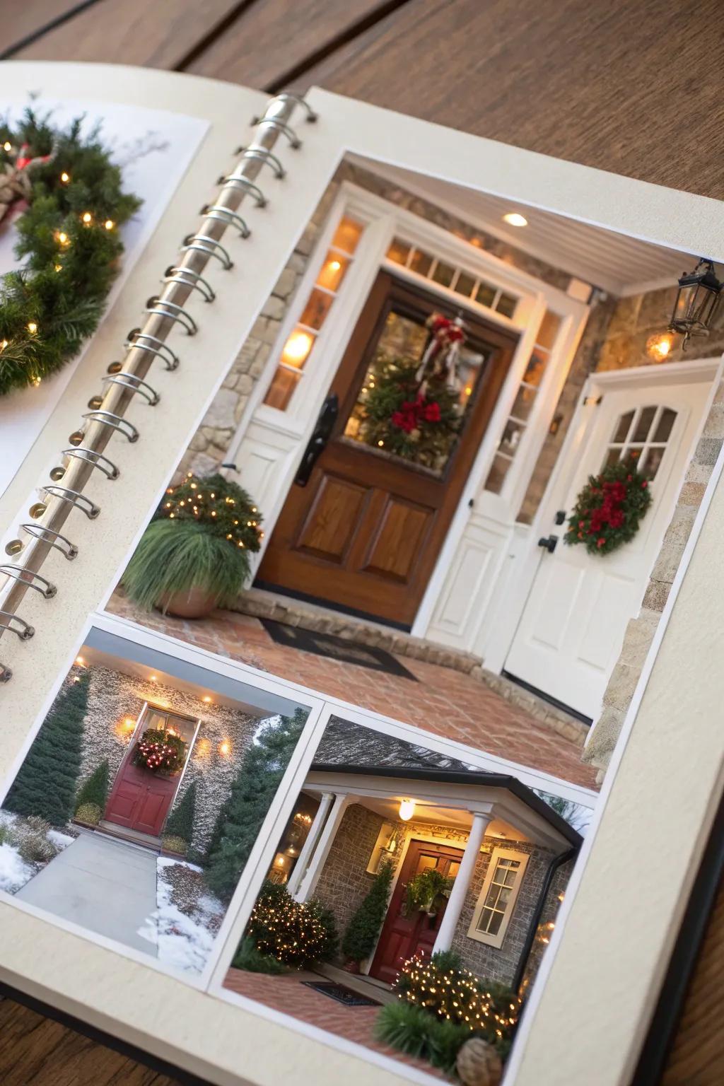 Capture the welcoming spirit of your festive door decor.