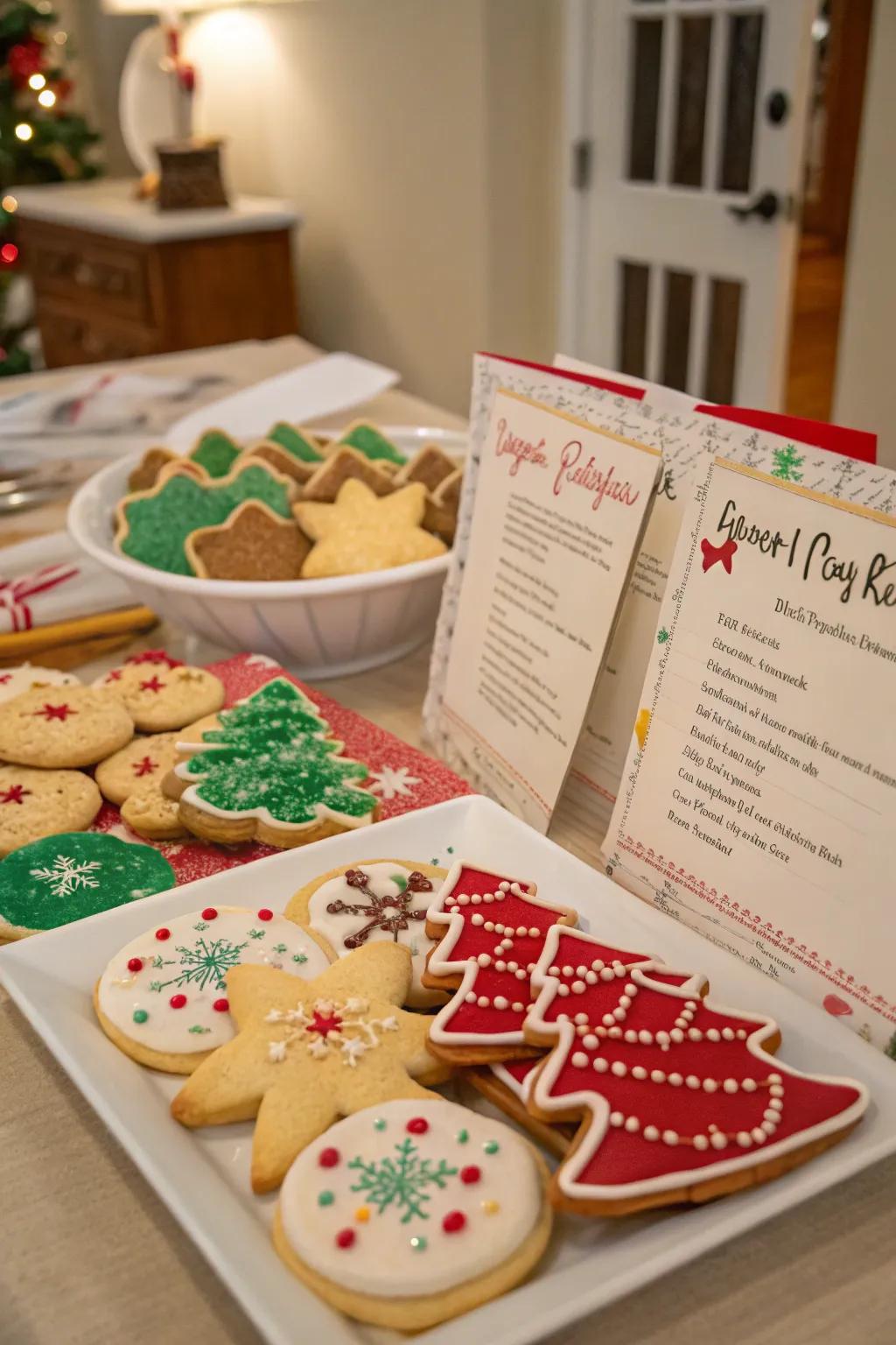 Share the joy of baking with a Christmas cookie exchange.