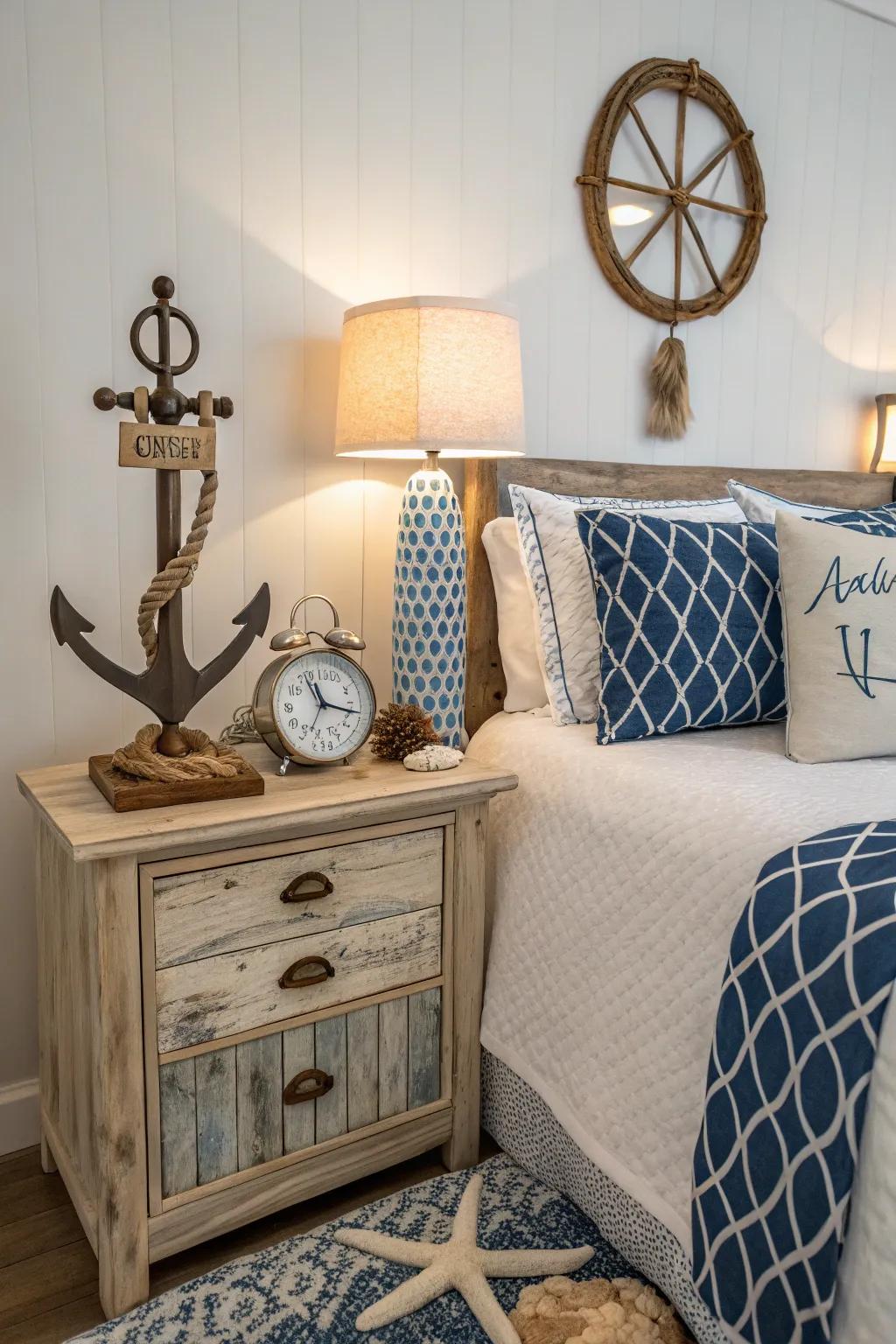 Nautical elements add character subtly.