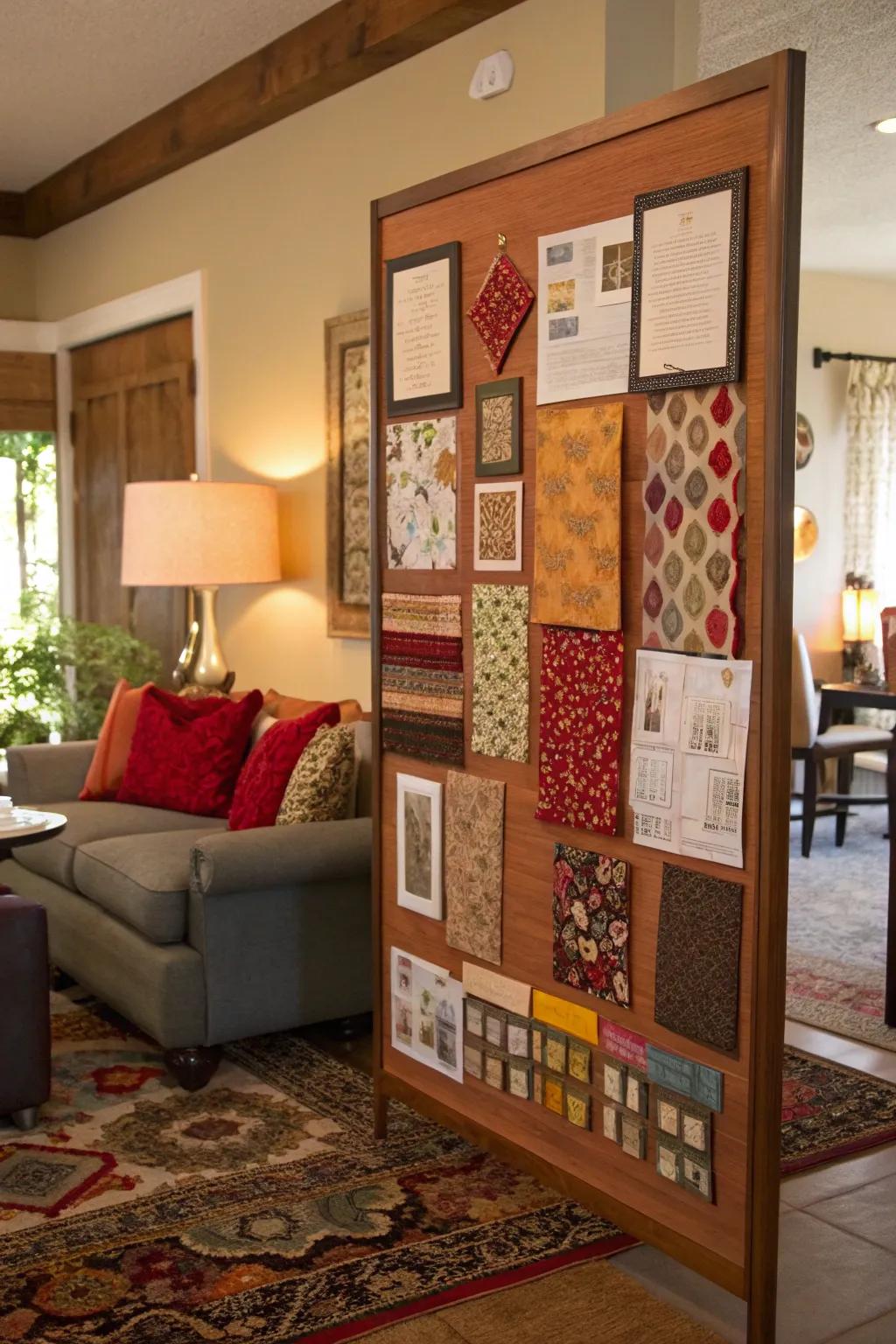 A collage of textures and textiles adds warmth and interest.