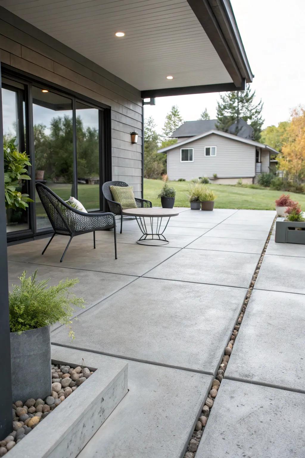 A concrete overlay can refresh and modernize your patio.