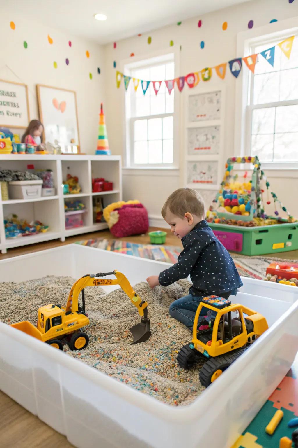 Kidfetti brings a burst of color to construction play.