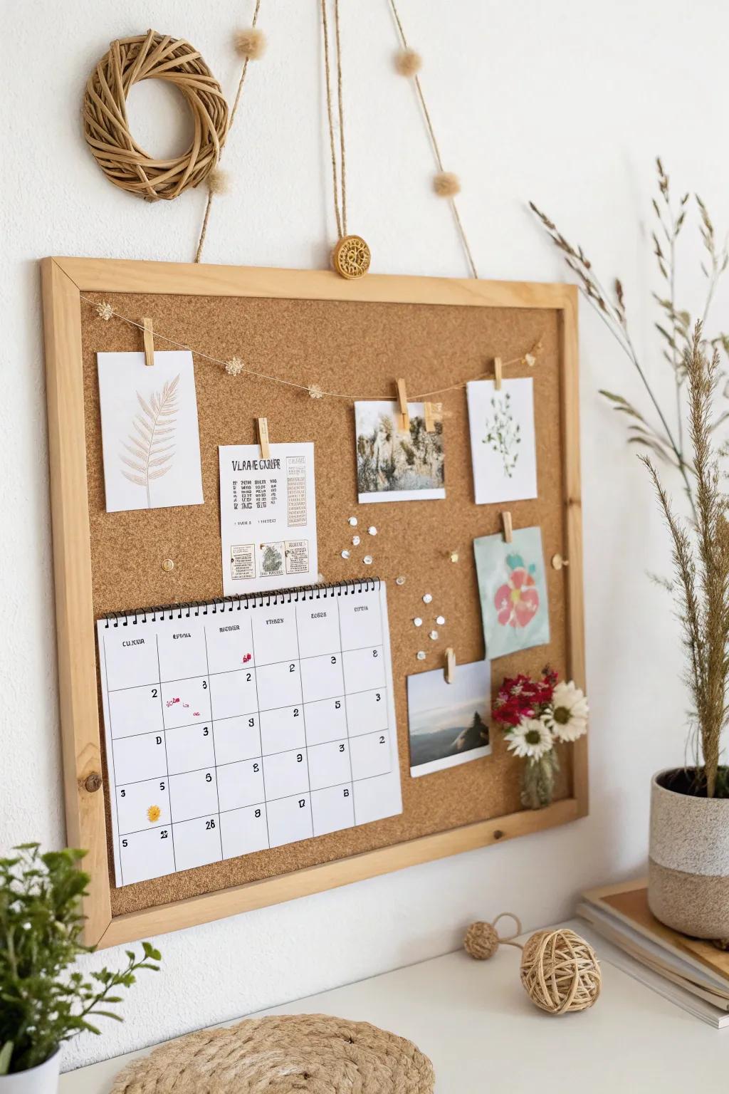 Elevate your goals with a chic vision board calendar—where minimalism meets inspiration.