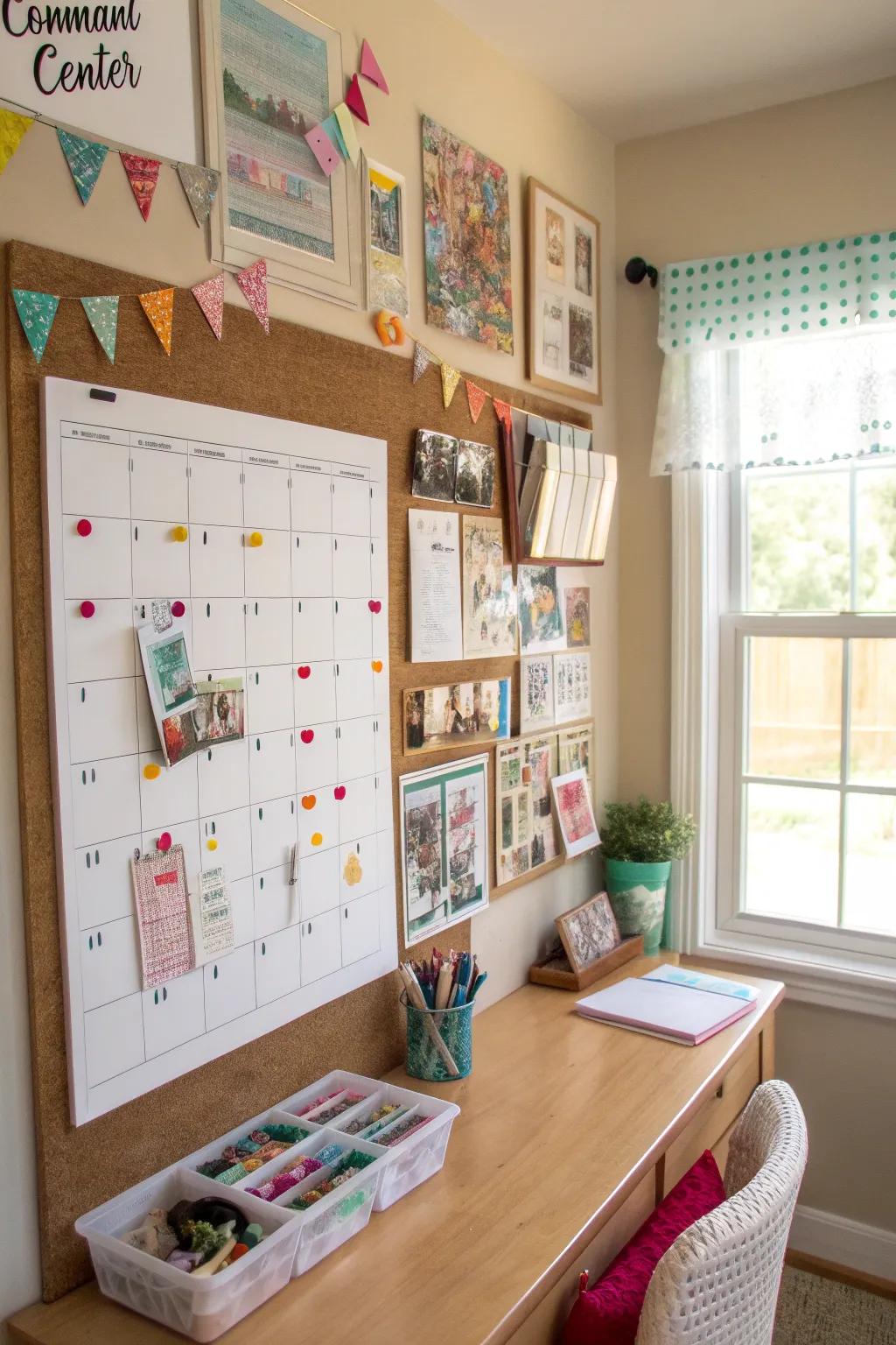 A crafting command center keeps you organized and inspired.