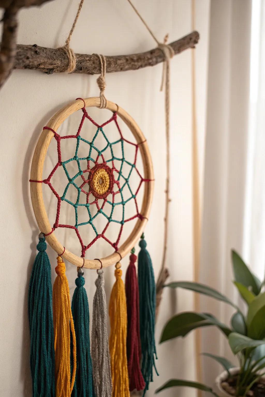 Craft your dreams with a touch of elegance. 🌿✨ #DreamcatcherDesign