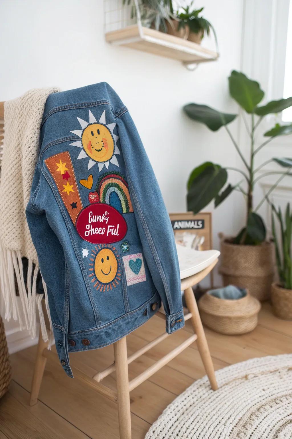 Add a playful touch to your denim with funky patches that bring joy and laughter to any outfit!