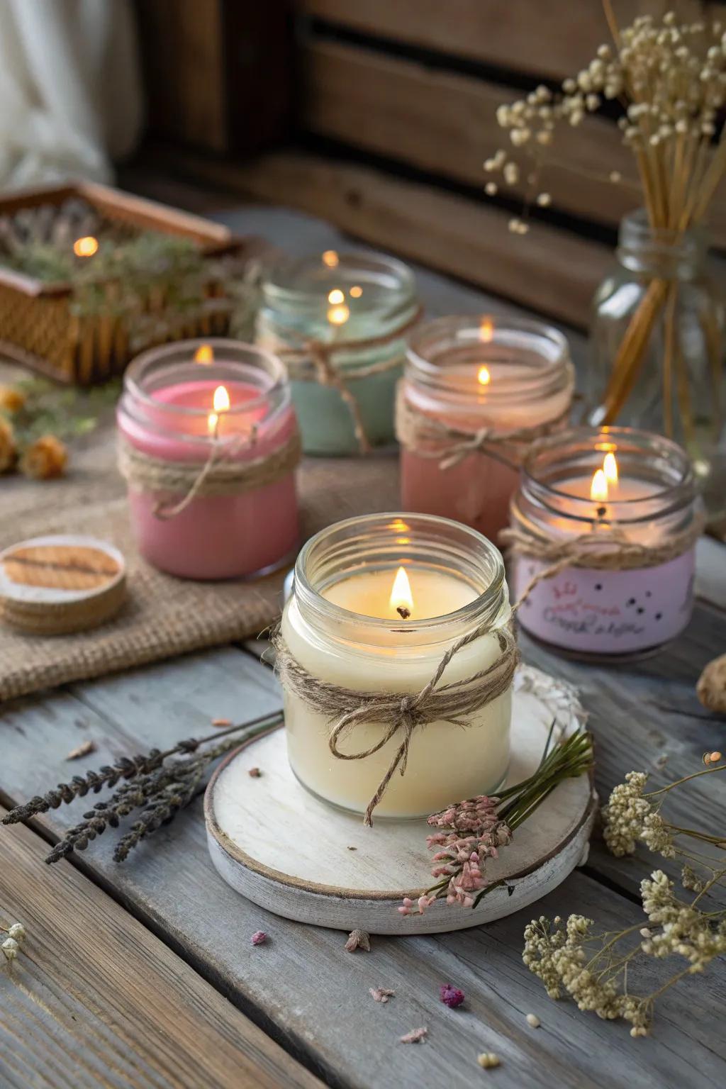 Craft your own scented candles for a cozy Diwali night.