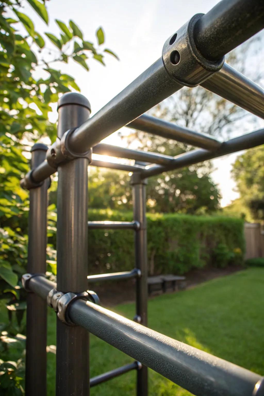 Unleash your inner child with these expertly crafted monkey bars, where strength meets style.