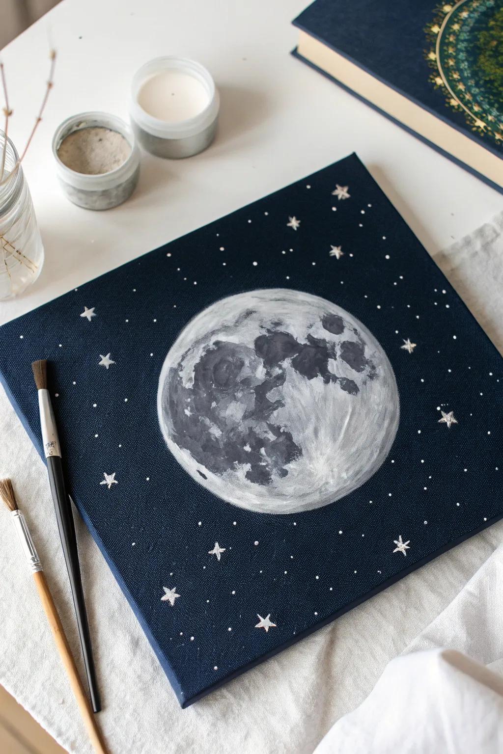 Capture the mystery of the night with your own mystical moonscape.