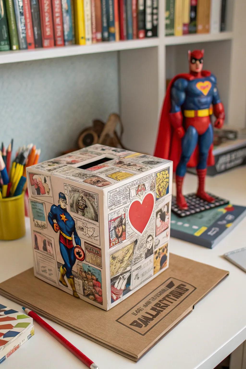 A fun and quirky comic strip box for comic lovers.