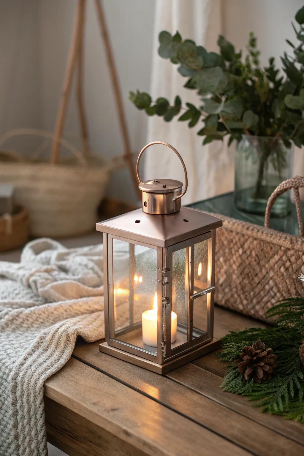 Illuminate your woodland baby shower with charming mini lanterns that bring warmth and magic to the celebration.