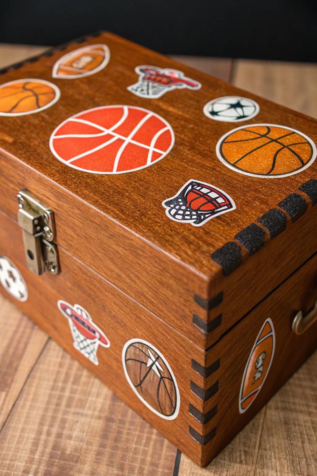 Elevate your Valentine's Day with a basketball-themed box that scores in style and simplicity.