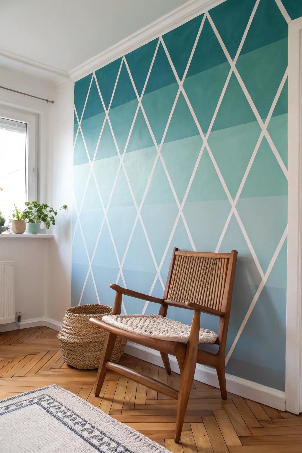 Transform your space with a stunning ombre wall design, effortlessly blending modern minimalism with artistic flair.