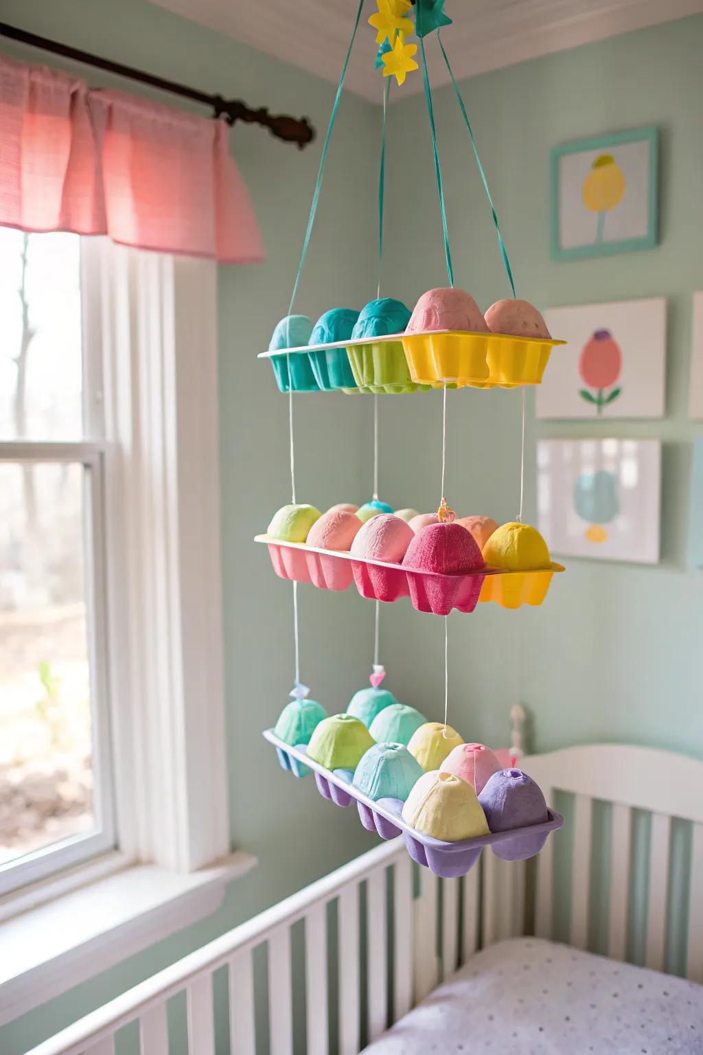 This DIY mobile adds a touch of whimsy to any room.