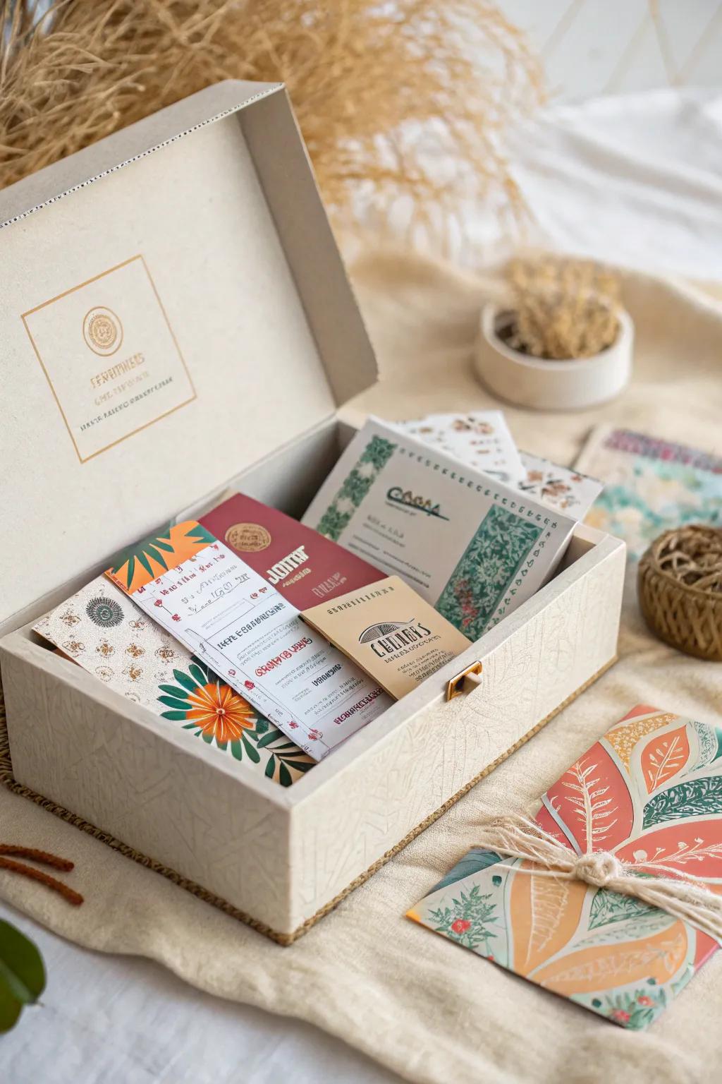 Unlock a world of experiences with the Adventure Ticket Box - where future memories await!