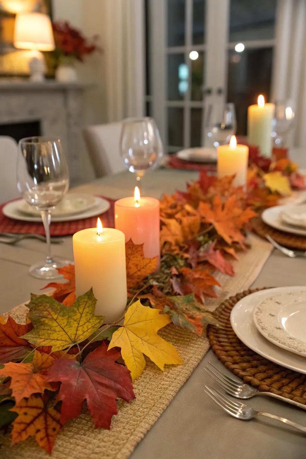 Celebrate autumn with simple yet stunning leaf decor.