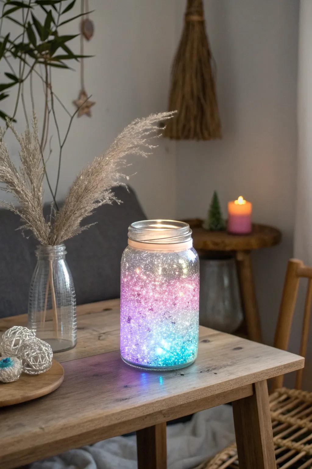 Capture the enchanting glow of fairy magic with this DIY night light jar!