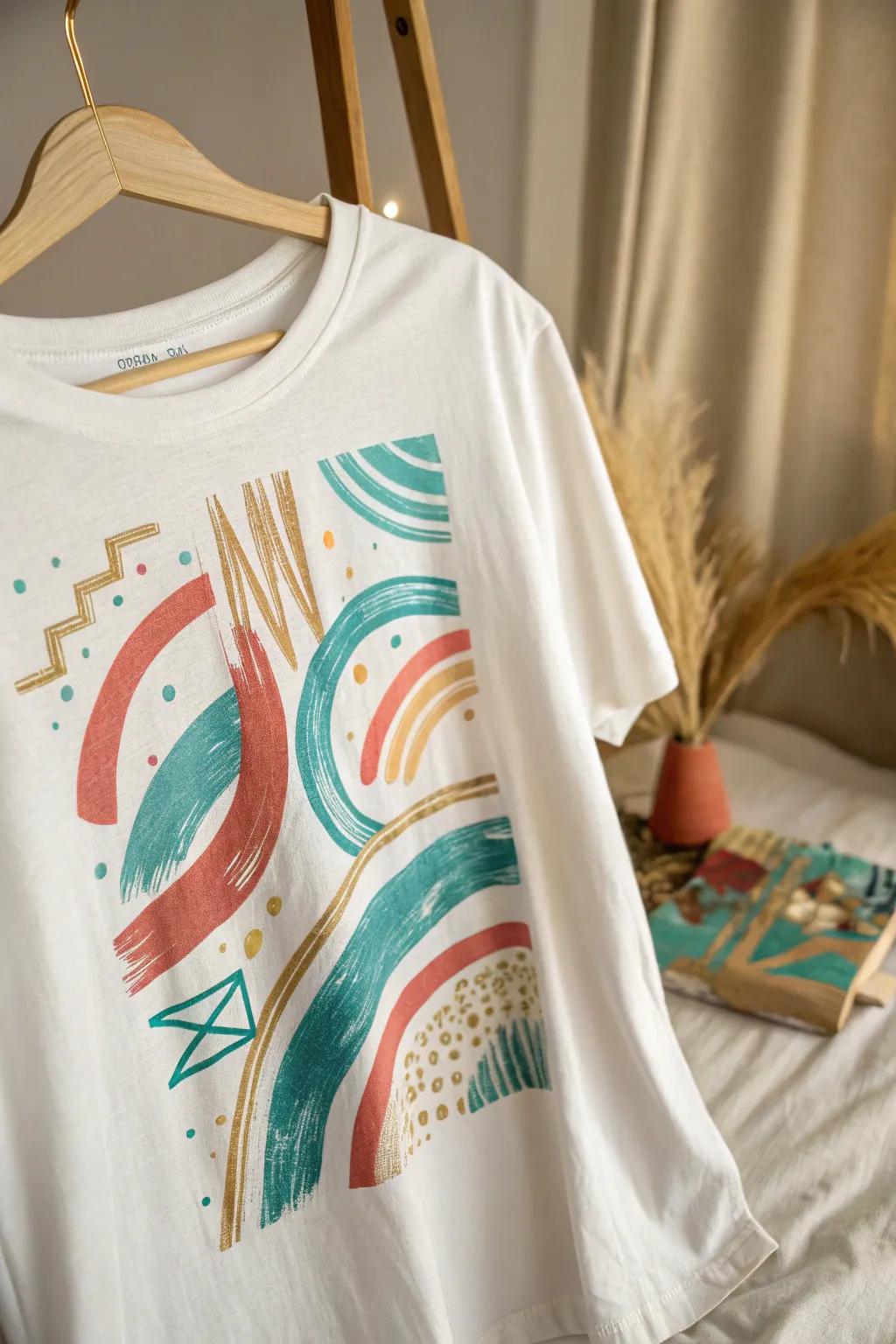 Wearable Art: Elevate your style with abstract elegance.