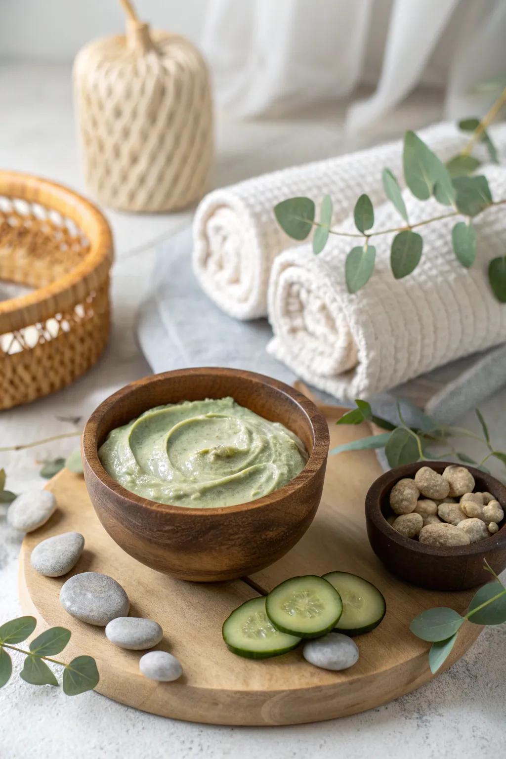 Indulge in a DIY spa day with friends – where natural beauty meets minimalist elegance.