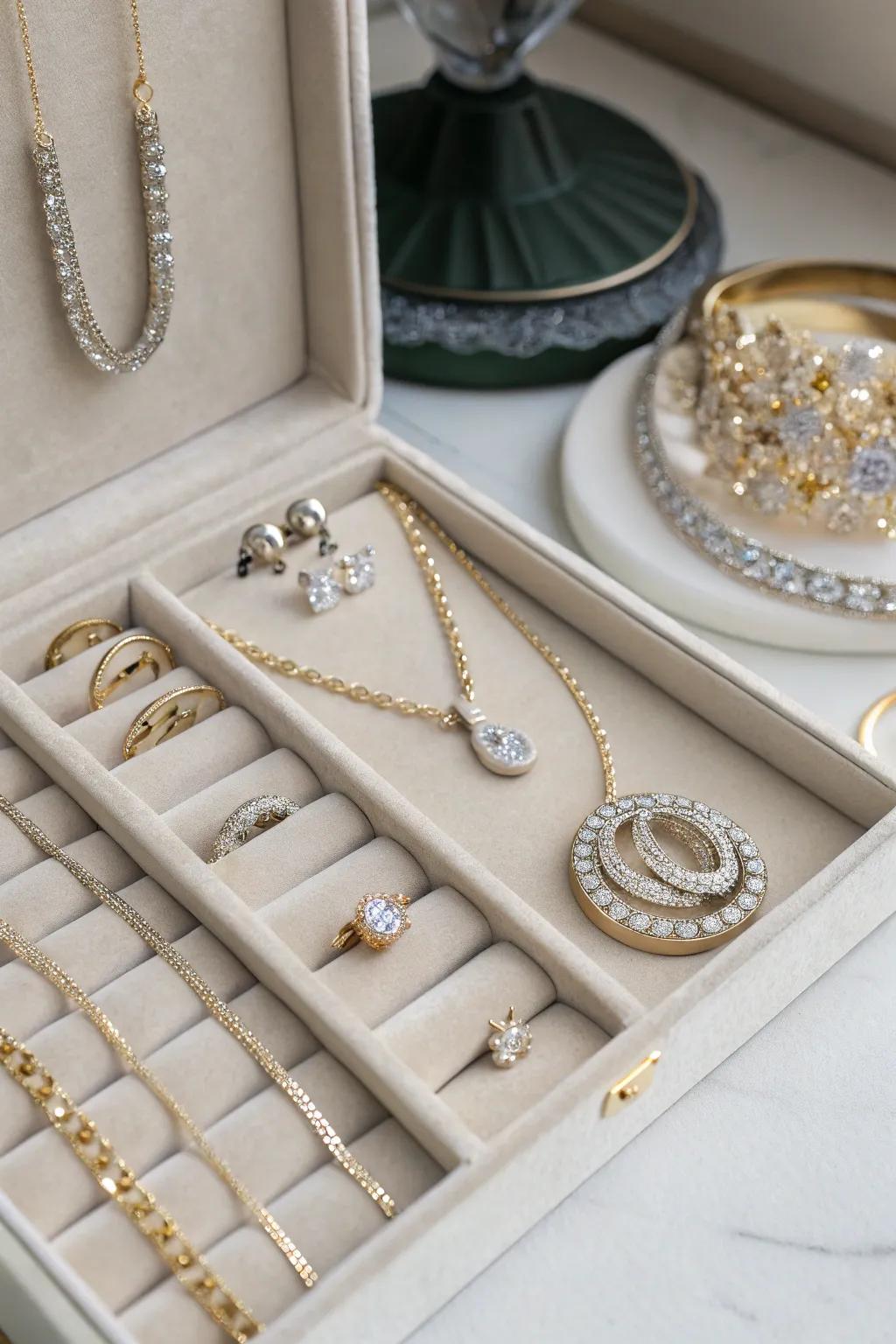 Organize your accessories with a chic jewelry organizer