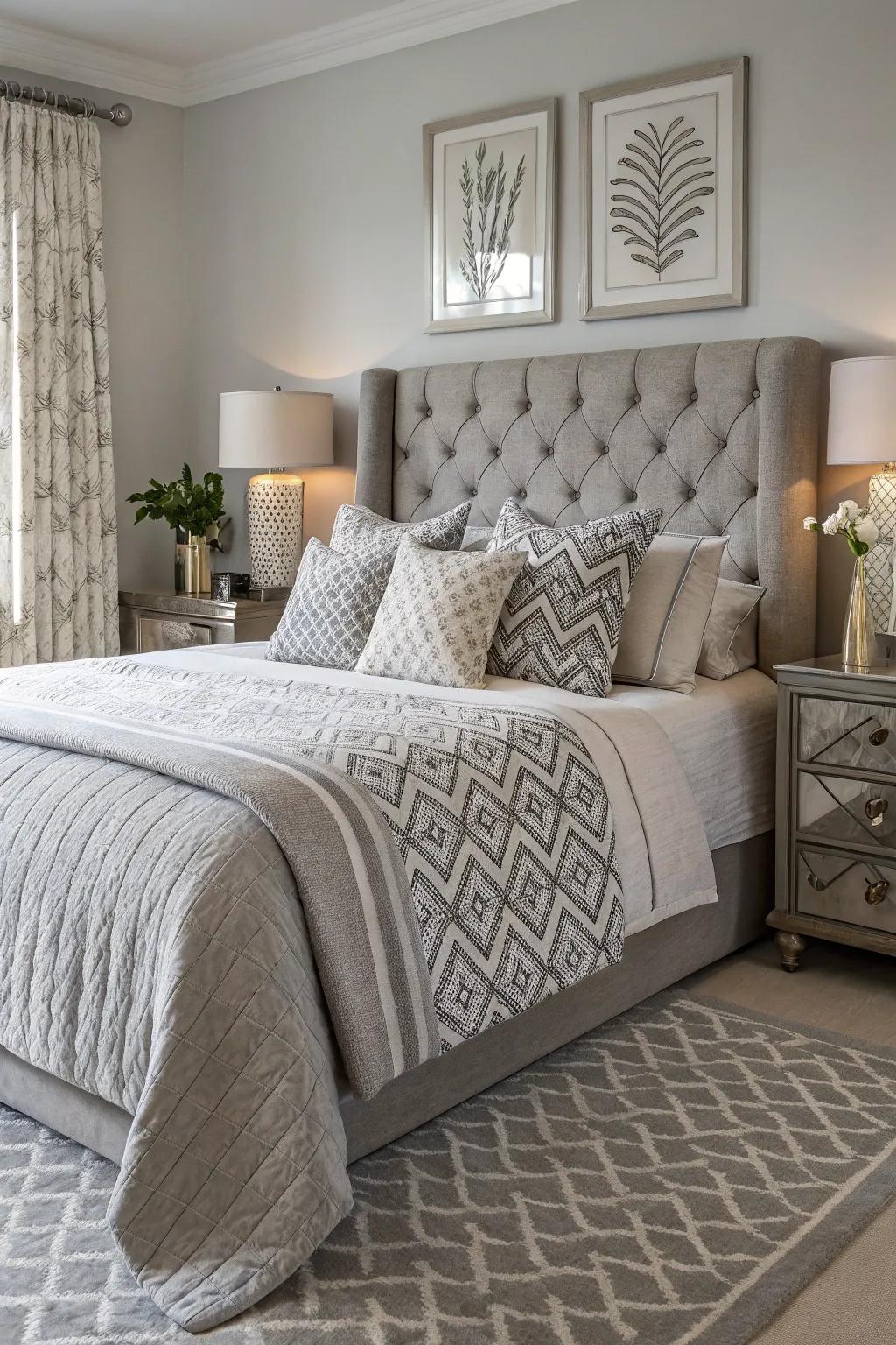 Patterns add character to a grey space.