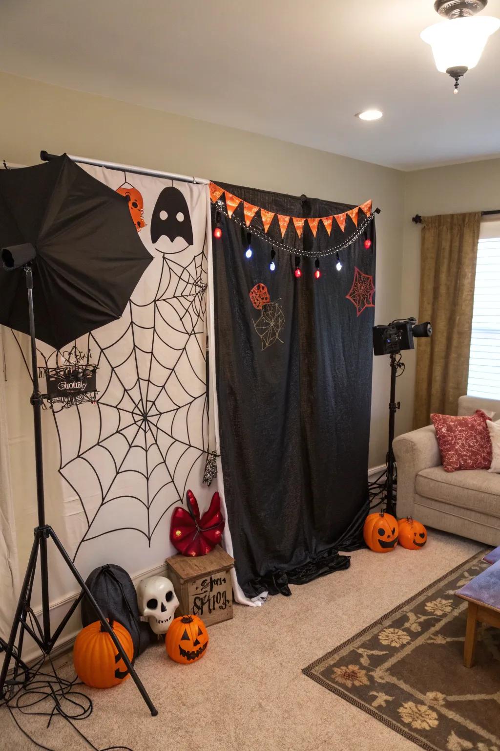 Capture fun memories with a DIY photo booth.