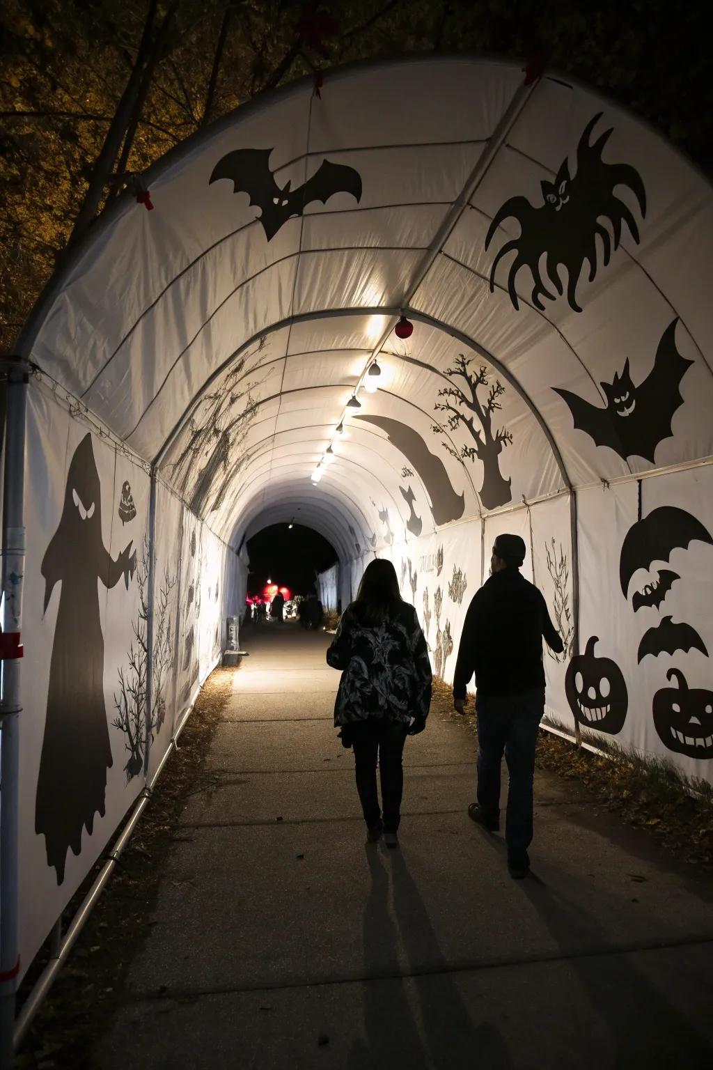 A monster mash theme turns your tunnel into a creature-filled corridor.