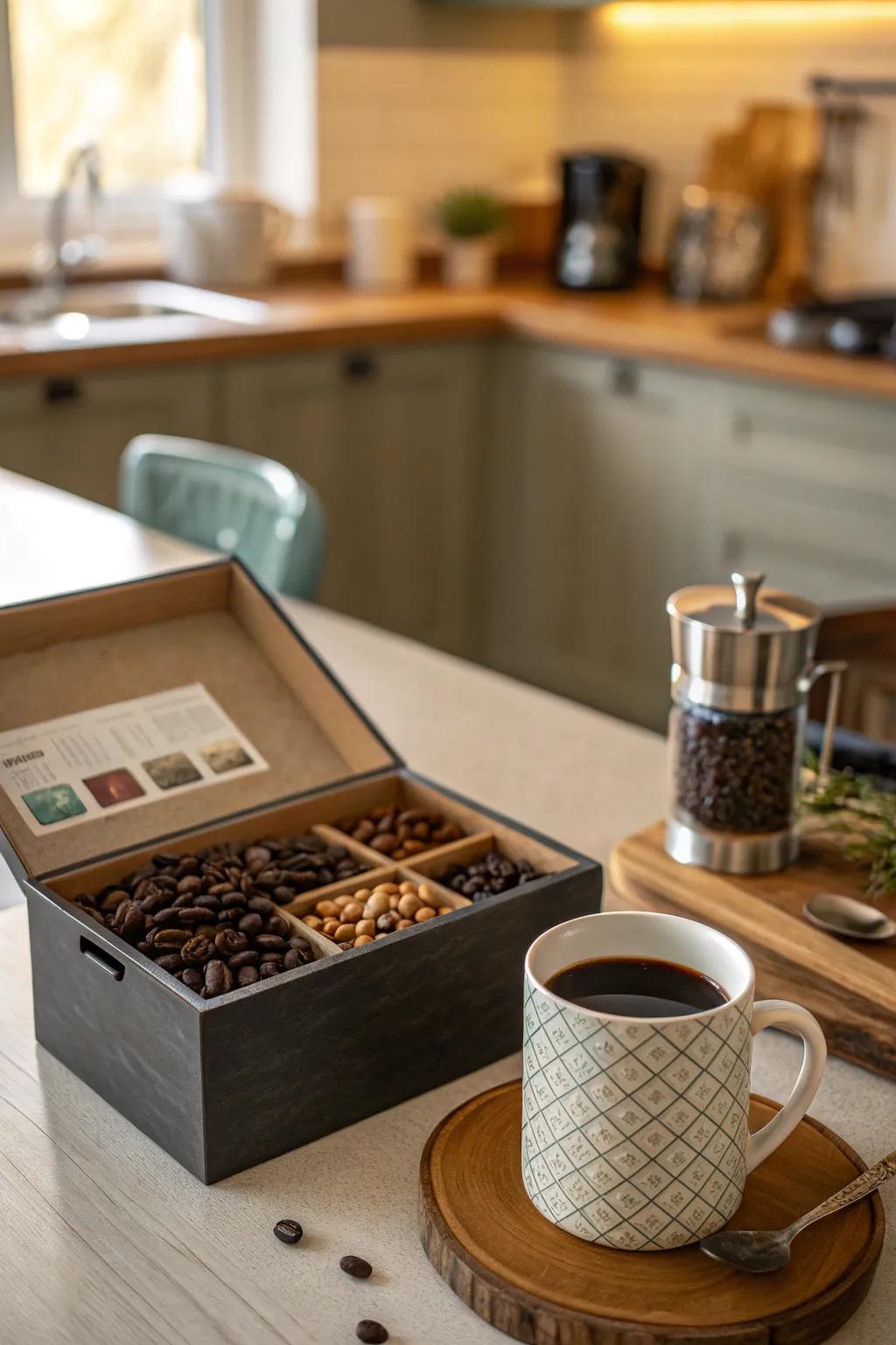 Kickstart their day with a curated coffee lover's box.