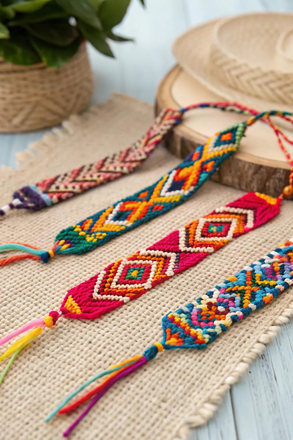 Weave friendship and culture with Peruvian wave bracelets.