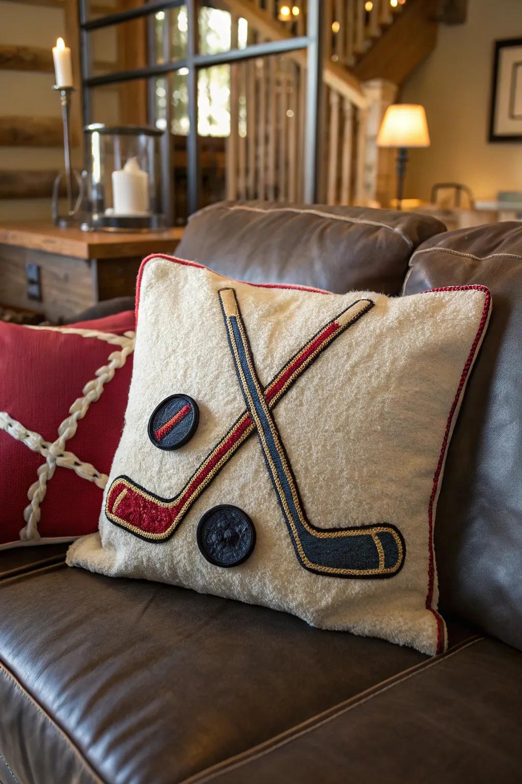 Elevate your game night with crafted team spirit pillows. Perfect blend of comfort and style!