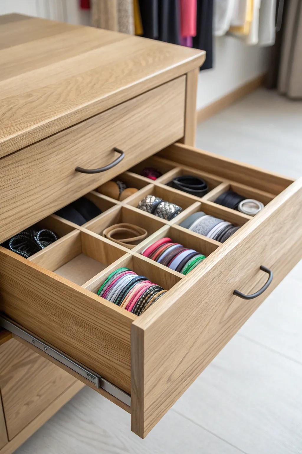 Transform your space with Scandinavian simplicity: Discover the art of rubber band organization with Velcro strips.